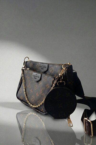 "Espresso Chic" Series - Bitter Coffee 3-Piece Minimal Shoulder Bag Set