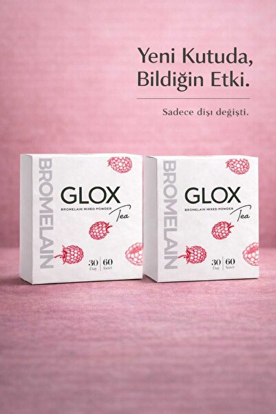 Glox Tea Glox 2 Li Avantajlı Paket Bromelain Içeren 2aylık Glox