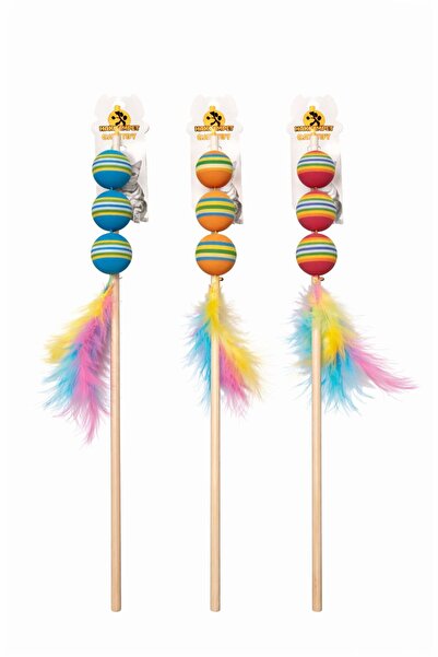 PATICOOL Renkli 3 Toplu Kedi Oyun Oltası – İnteraktif Kedi Oyuncağı – 1 Adet