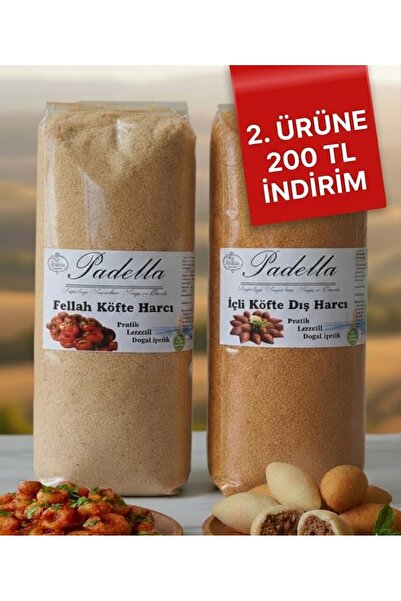 Padella Malatya Yöresel Pratik İçli Köfte Dış Harcı Ve Fellah Köfte Bulgur Ka...