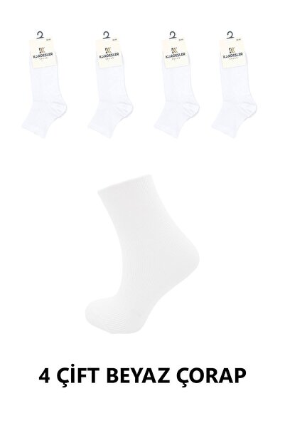 KARDEŞLER ÇORAP Ženske bele čarape od Pamuk dela, polučarape, teniske čarape,...