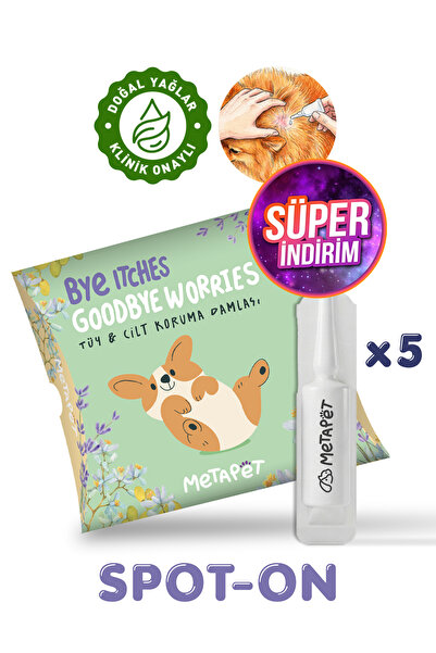 Metapet Köpek Tüy Damlası, Bit Pire Dış Parazit Tarağı ile Kullanılabilen, Kö...