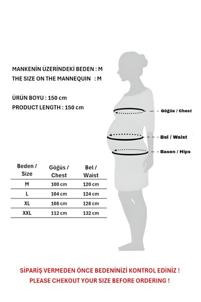 KATLİN MATERNİTY WEAR Maternity Pleated Chiffon Dress, Elastic Waist, Lined Inside (Plum)