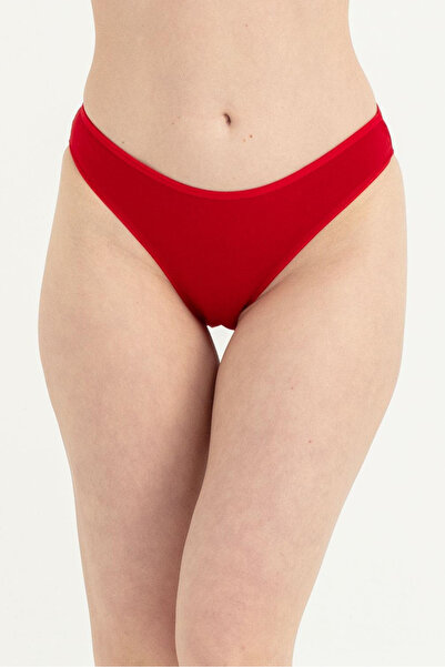 OBJE Women's Red Printed Bikini