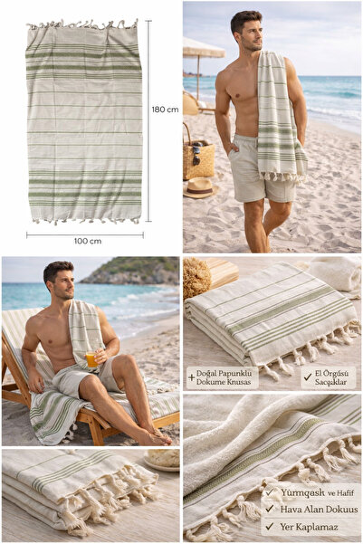 GUHADO Dokuma Peştemal Havlu – Sade ve Şık Tasarım, Hafif ve Hızlı Kuruyan(Pl...