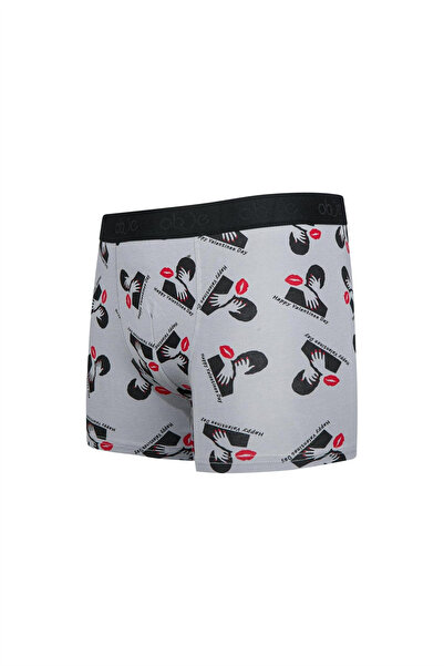 OBJE Men's Kiss Pattern Boxer