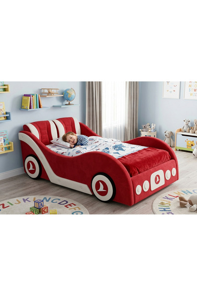 Puf Bebe Montessori serisi _ Arabalı Çocuk yatağı - Bebek yatağı 90x190 ölçüd...