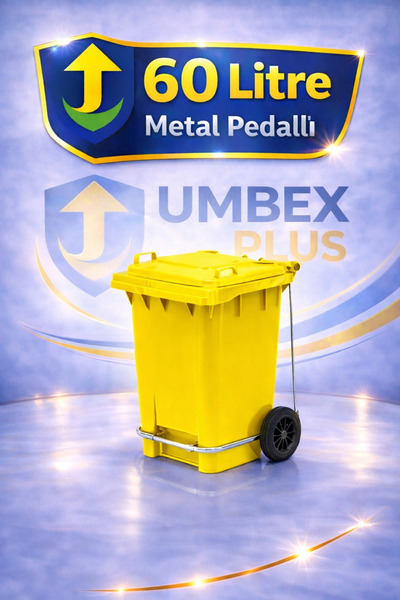 UMBEX PLUS Umbex Plastik Pedallı Çöp Konteyneri 60 Litre Plastik Konteyner - ...