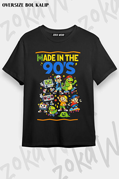ZOKAWEAR Unisex Oversize kroj Mold Toy Story 90's Design Štampano majica