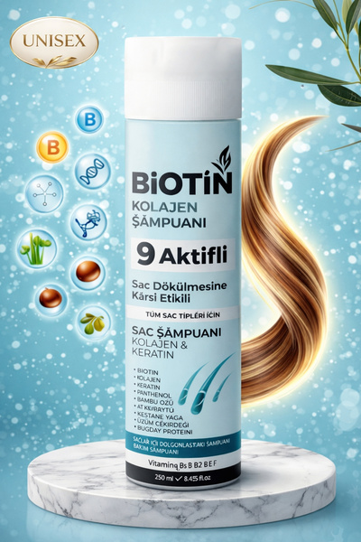 İlla Life Saç Dökülmesine Karşı Biotin ve Keratin Dolgunlaştırıcı Onarıcı Bes...