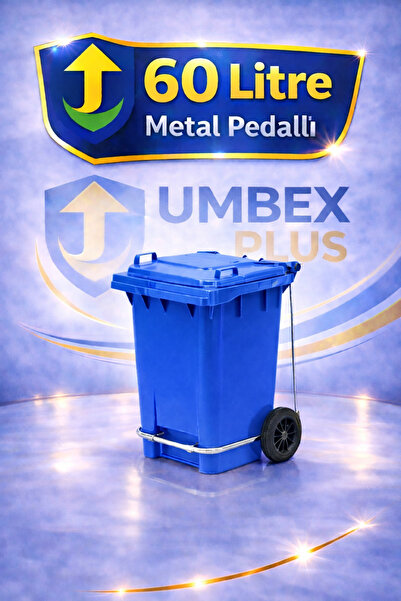 UMBEX PLUS Umbex Plastik Pedallı Çöp Konteyneri 60 Litre Plastik Konteyner - ...
