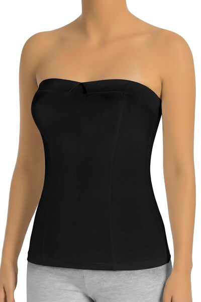 Öts Ženska potkošulja sa satenskim detaljima Bez bretela (96% Pamuk - 4% Elas...