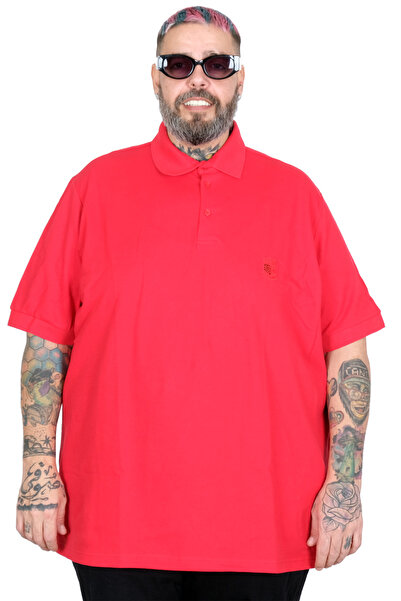 ModeXL Ανδρικό μπλουζάκι μεγέθους μπατάλ με λαιμόκοψη πόλο, κεντημένο, κλασικ...