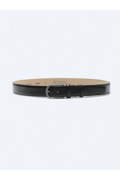 Kip Black Calfskin Belt