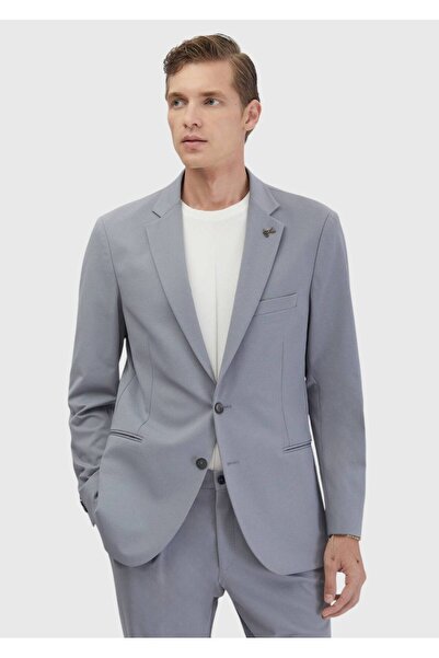 Ramsey بدلة محبوكة مريحة باللون الرمادي الفاتح