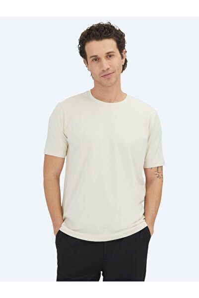 Kip Μπλουζάκι Unisex Ecru με ίσιο λαιμόκοψη, 100% βαμβάκι