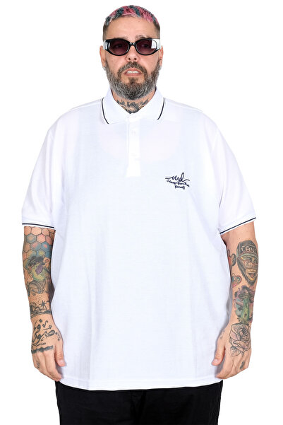 ModeXL Ανδρικό μπλουζάκι με λαιμόκοψη πόλο Mode XL Plus Size Waffle MD U24299...