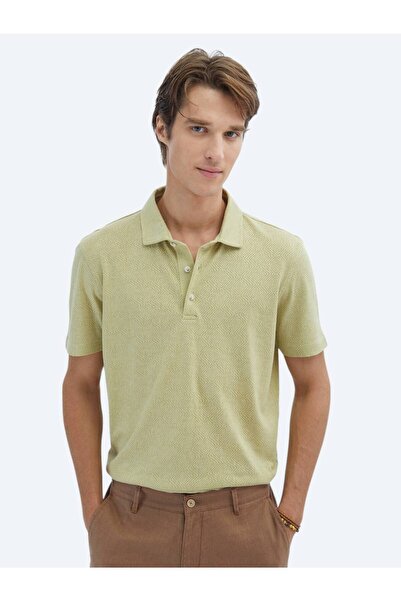 Kip Lemon Mold Sa deznom Polo ovratnik Mešavina pamuka T-shirt