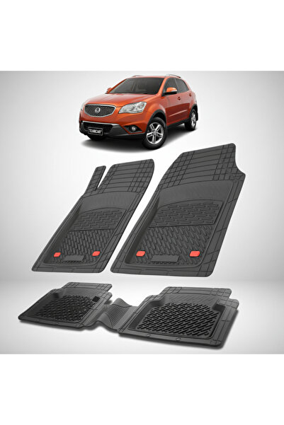TEAMCAR Πατάκια δαπέδου SsangYong Korando C200 Συμβατά 2010-2019 | Μαύρο