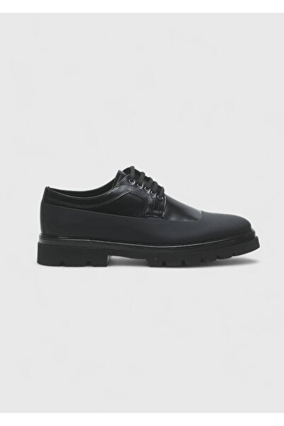 Ramsey Black Leather Casual Shoes