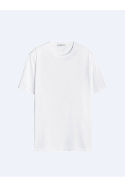 Kip Μπλουζάκι Unisex Λευκό με ίσιο λαιμόκοψη, 100% βαμβάκι