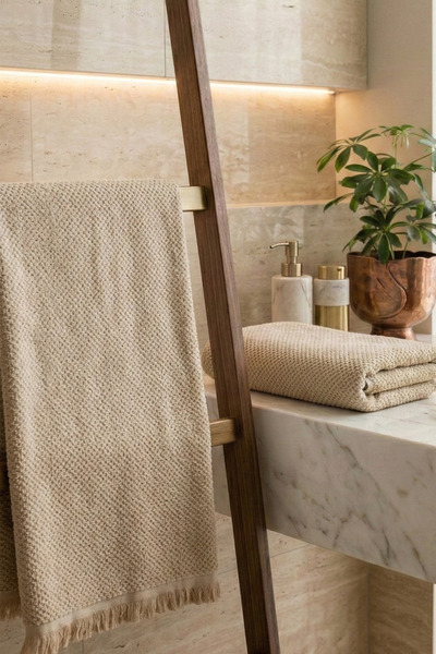 Karden Flower 6-Piece Lilyum 100% Cotton Hand Towels – Luxurious Softness and High Absorbency