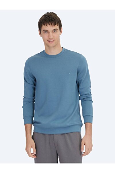 Kip Indigo Crew Neck Sweatshirt