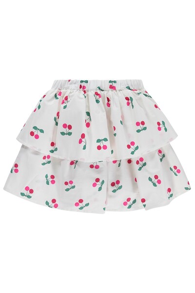 Civil Girls Fusta Kiraz cu imprimeu pentru 6-9 ani - Ecru 9-10 ani