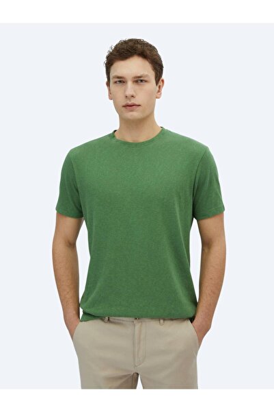 Kip Πράσινο μπλουζάκι με λαιμόκοψη από βαμβακερό μείγμα