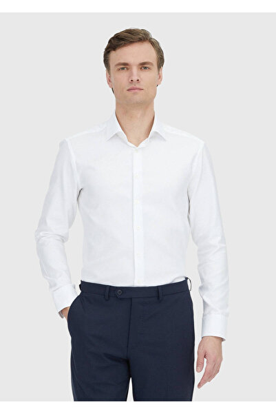 Ramsey Κλασικό πουκάμισο από 100% βαμβάκι με λευκό σχέδιο