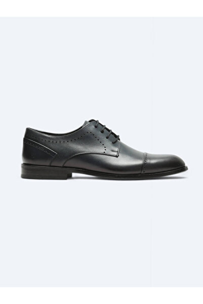 ABDURRAKİP ÇETİN SİİRT YÖRESEL ÜRÜNLER Navy Blue Leather Classic Shoes