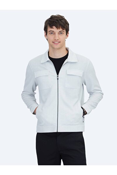 Kip Paltoane tricotate casual Stone Regular Fit
