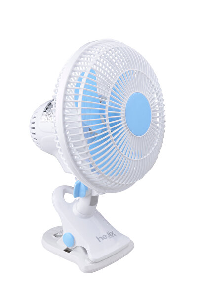 HEJIX مروحة بمشبك 8 بوصة - مروحة مكتب متأرجحة 35 واط، سرعتان، 3 شفرات، بمشبك ...