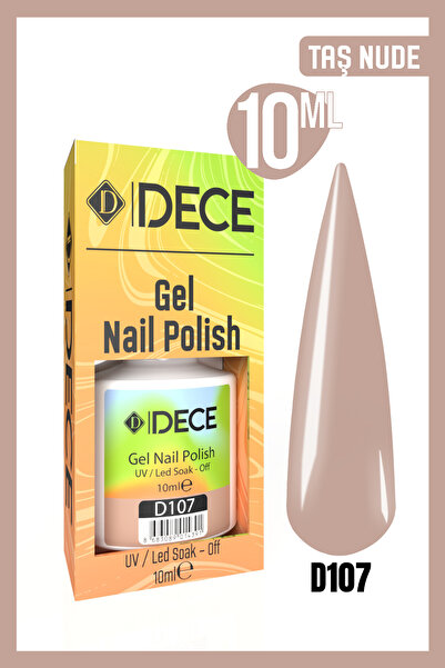 d dece Kalıcı Oje Uv Led D107 (NUDE SERİSİ) 10ml