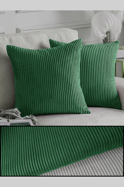 B'Dekor Fitilli Kadife Döşemelik Kumaş-yağ Yeşili