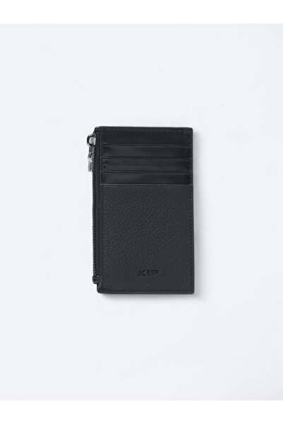 Kip Μαύρη θήκη για κάρτες από δέρμα μοσχαριού