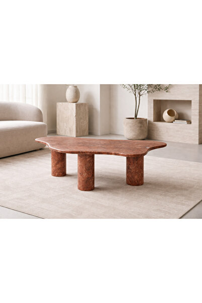 niza dekorasyon DOĞAL TRAVERTEN ORTA SEHPA