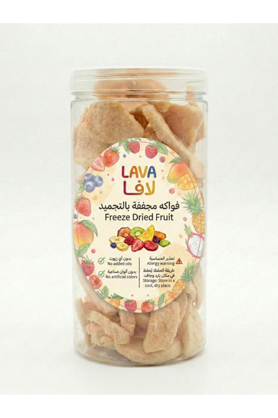 Lava Roastery فواكه مجففة، شرائح تفاح مجففة بالتجميد، 100 غرام - طبيعي بدون إ...