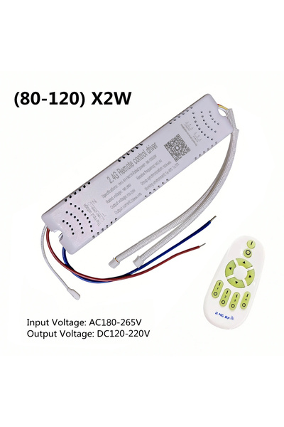 Choice محولات إضاءة LED T-80-120x2W بقدرة 20 واط - 80 واط - 120 واط × 2، تيار...