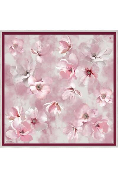 Armine Floral Print Pure Silk Twill Scarf 9305D 86