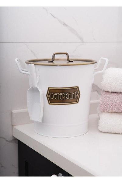 The Mia Detergent Storage Container - White