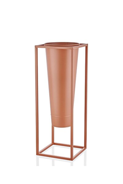 The Mia Βάζο δαπέδου Τερακότα Χάλκινο 29x29x80 εκ.