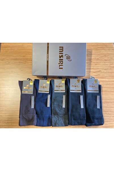 Mısırlı Diabetik Lastiksiz Erkek Dikişsiz Çorap 12 adet Paket 6 siyah 2 antra...