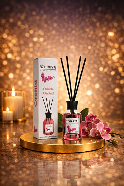 FREYR Bambu Çubuklu Orkide Oda Kokusu 100 ml – Kalıcı Ferah Koku, Dekoratif O...