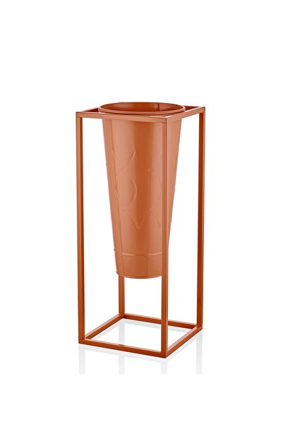 The Mia Prizma Vazo Saksı Terracota 70x30x30 cm