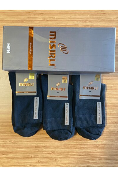 Mısırlı Modal Kısa Konç Erkek Diyabetik Şeker Çorap Lastiksiz 6'lı Paket Siyah