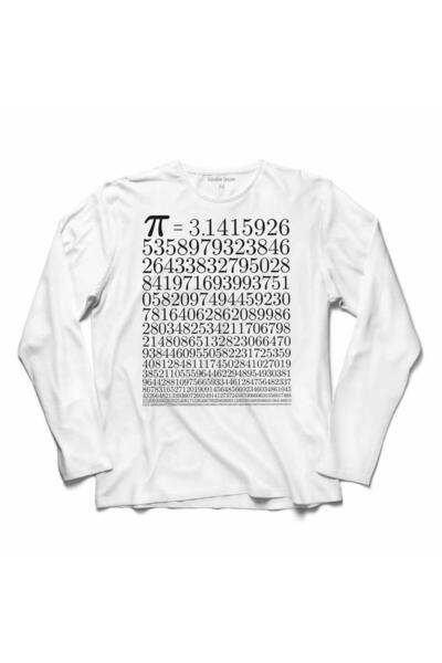 Kendim Seçtim Tricou cu mânecă lungă Pi Number Day 3.14 Tricou imprimat