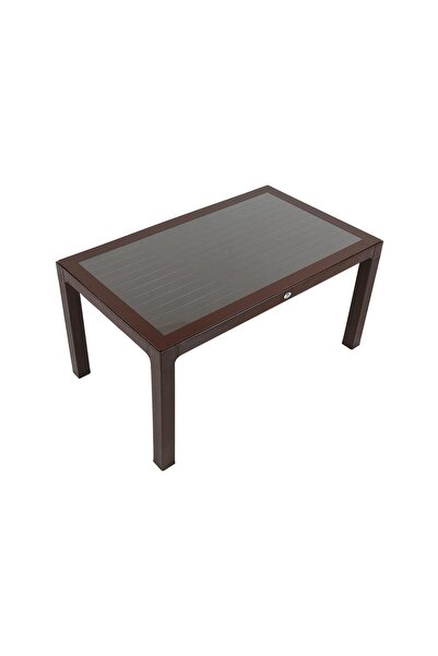 Mandella 90x150 Wood Masa (Camlı) KAHVERENGİ