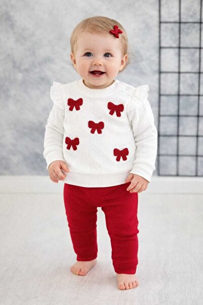 BEBEMER Ni̇kuby 45219 Süzene Bow Seasonal Set Pink