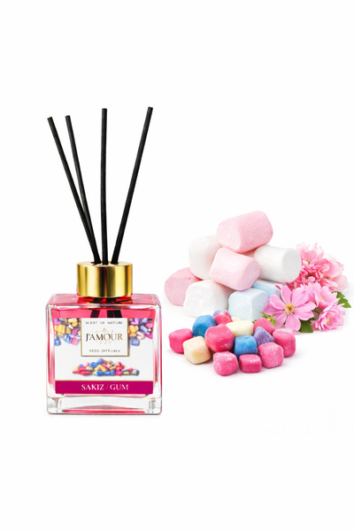 J'AMOUR EAU DE PARFUME Sakız Kokulu Çubuklu Oda Kokusu – 100 ml Tatlı ve Ener...